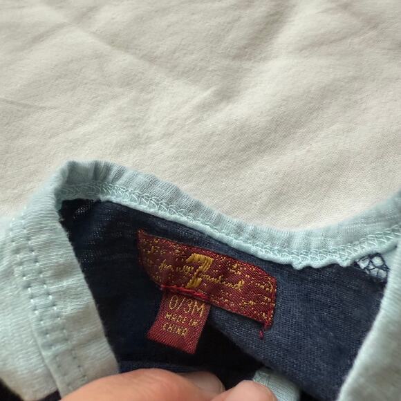 Baby Boy Bundle Carters 7 For All Mankind Western Outfit French Fries Size 3M - Picture 4 of 8